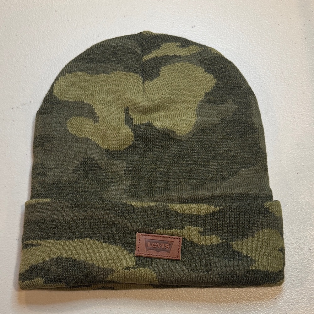 Levi's Green Camouflage Beanie